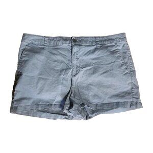 A NEW DAY Solid All Grey Gray Shorts with Pockets Womens Size 16